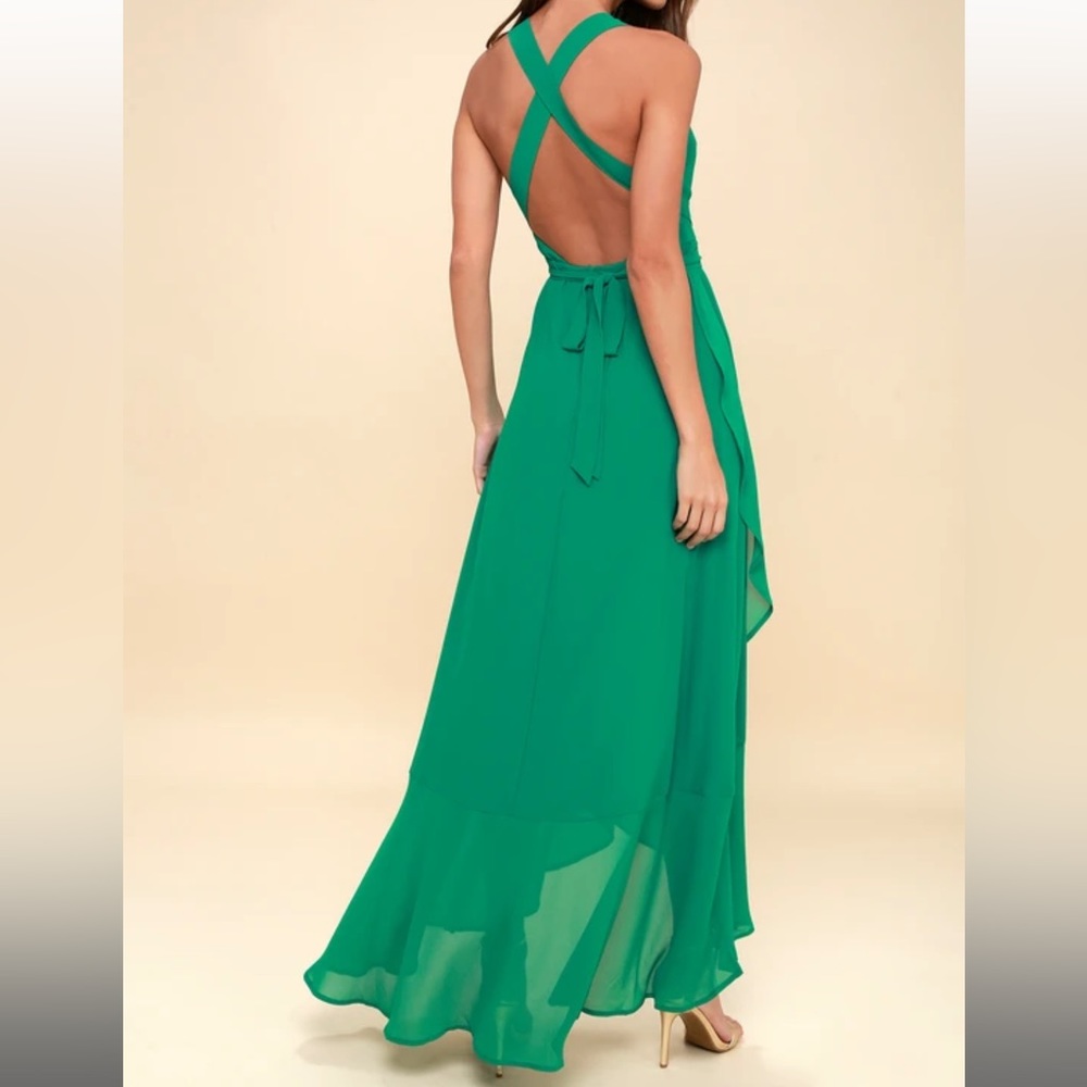 Green Flowy Lulus Dress